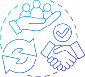 people together, shaking hands icon