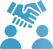 two people shaking hands